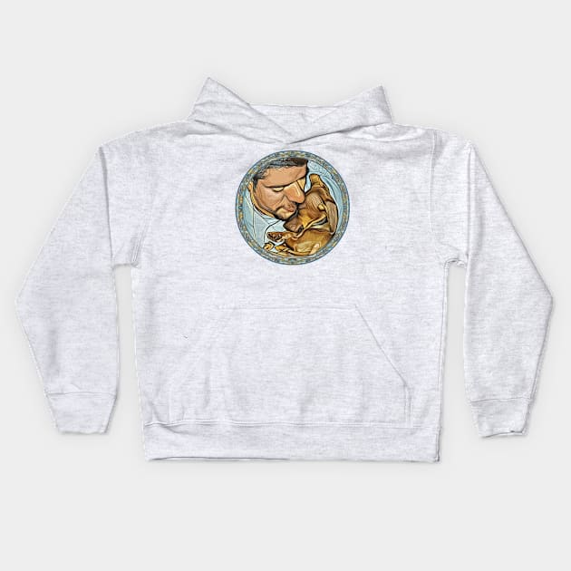 Portrait of Love at First Sight Kids Hoodie by Diego-t